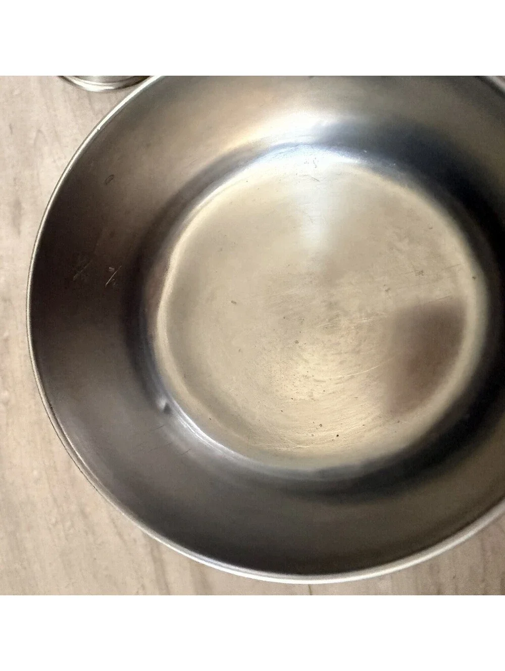 Vtg Revere Ware Stainless 1 Cup Measuring Cup Mini Sauce Pan Butter Warmer & Lid
